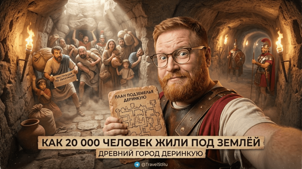 Деринкую подземный город: как 20 000 человек жили под землёй