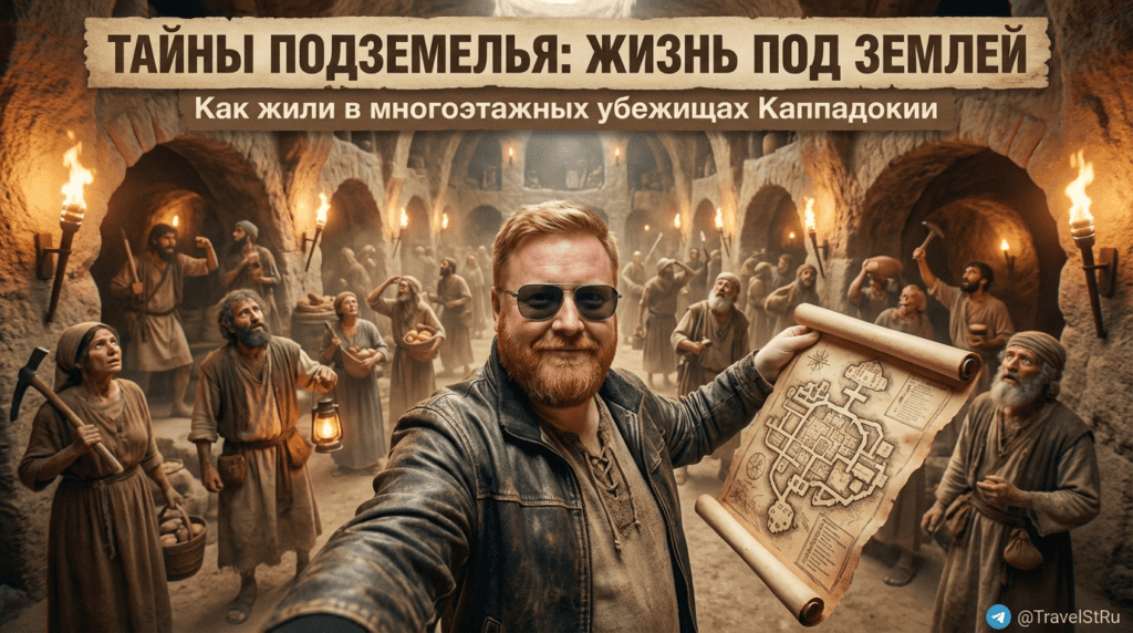 Подземный город Каппадокия: как жили в многоэтажных убежищах