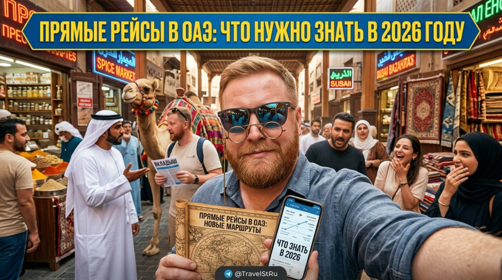 Прямые рейсы в ОАЭ из России: что нужно знать в 2026 году